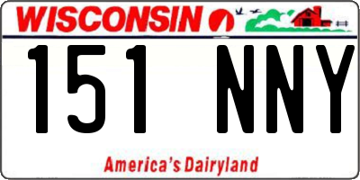 WI license plate 151NNY