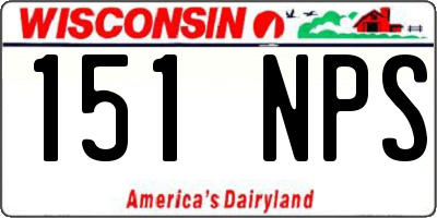 WI license plate 151NPS