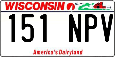 WI license plate 151NPV