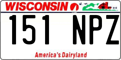 WI license plate 151NPZ