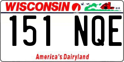 WI license plate 151NQE