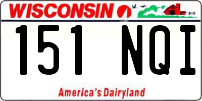WI license plate 151NQI
