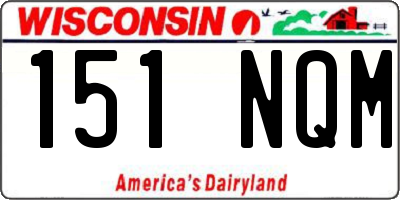 WI license plate 151NQM