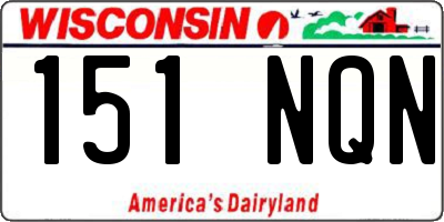 WI license plate 151NQN