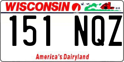 WI license plate 151NQZ
