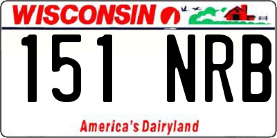 WI license plate 151NRB
