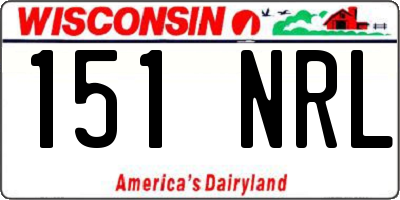 WI license plate 151NRL