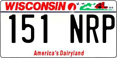 WI license plate 151NRP
