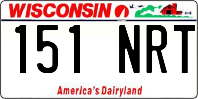 WI license plate 151NRT