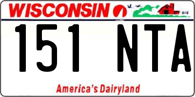 WI license plate 151NTA
