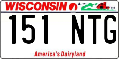 WI license plate 151NTG