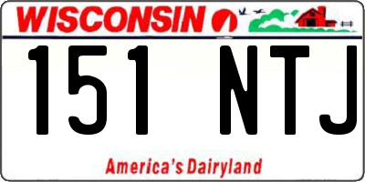 WI license plate 151NTJ