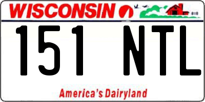 WI license plate 151NTL