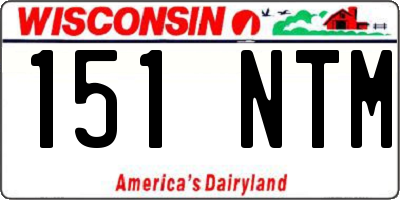 WI license plate 151NTM