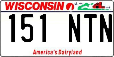 WI license plate 151NTN