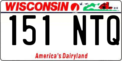 WI license plate 151NTQ