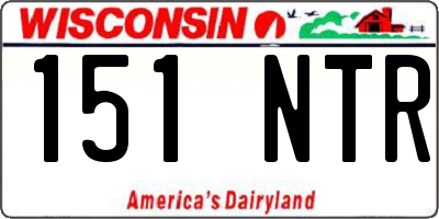 WI license plate 151NTR