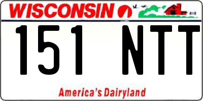 WI license plate 151NTT