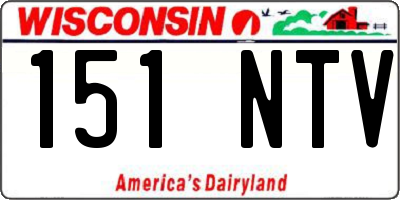 WI license plate 151NTV