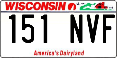WI license plate 151NVF