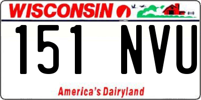 WI license plate 151NVU