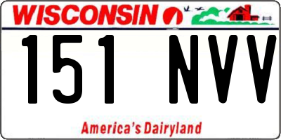 WI license plate 151NVV