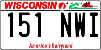 WI license plate 151NWI