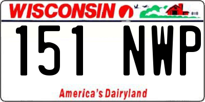 WI license plate 151NWP