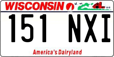 WI license plate 151NXI