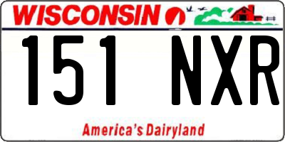 WI license plate 151NXR