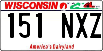 WI license plate 151NXZ