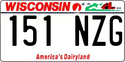 WI license plate 151NZG