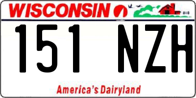 WI license plate 151NZH