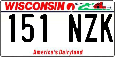 WI license plate 151NZK