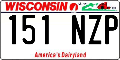 WI license plate 151NZP