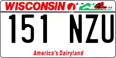 WI license plate 151NZU