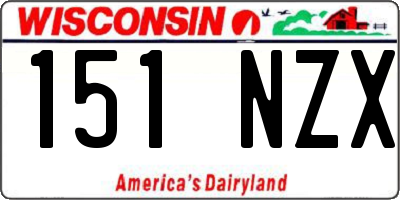 WI license plate 151NZX