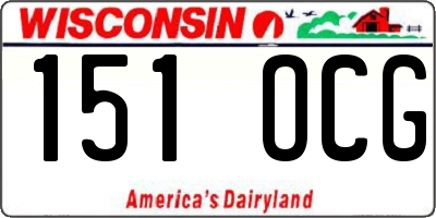 WI license plate 151OCG