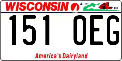 WI license plate 151OEG