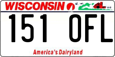 WI license plate 151OFL