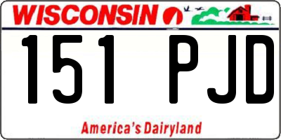 WI license plate 151PJD