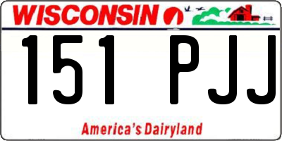 WI license plate 151PJJ