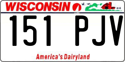 WI license plate 151PJV