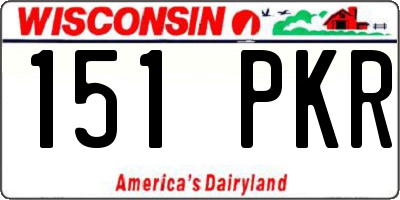 WI license plate 151PKR