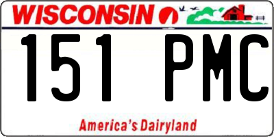 WI license plate 151PMC