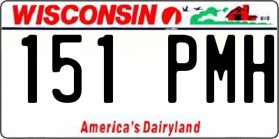 WI license plate 151PMH