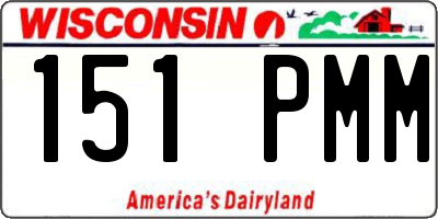 WI license plate 151PMM
