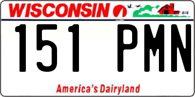 WI license plate 151PMN