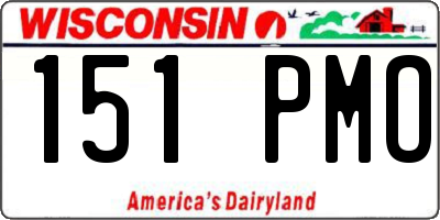 WI license plate 151PMO