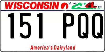 WI license plate 151PQQ